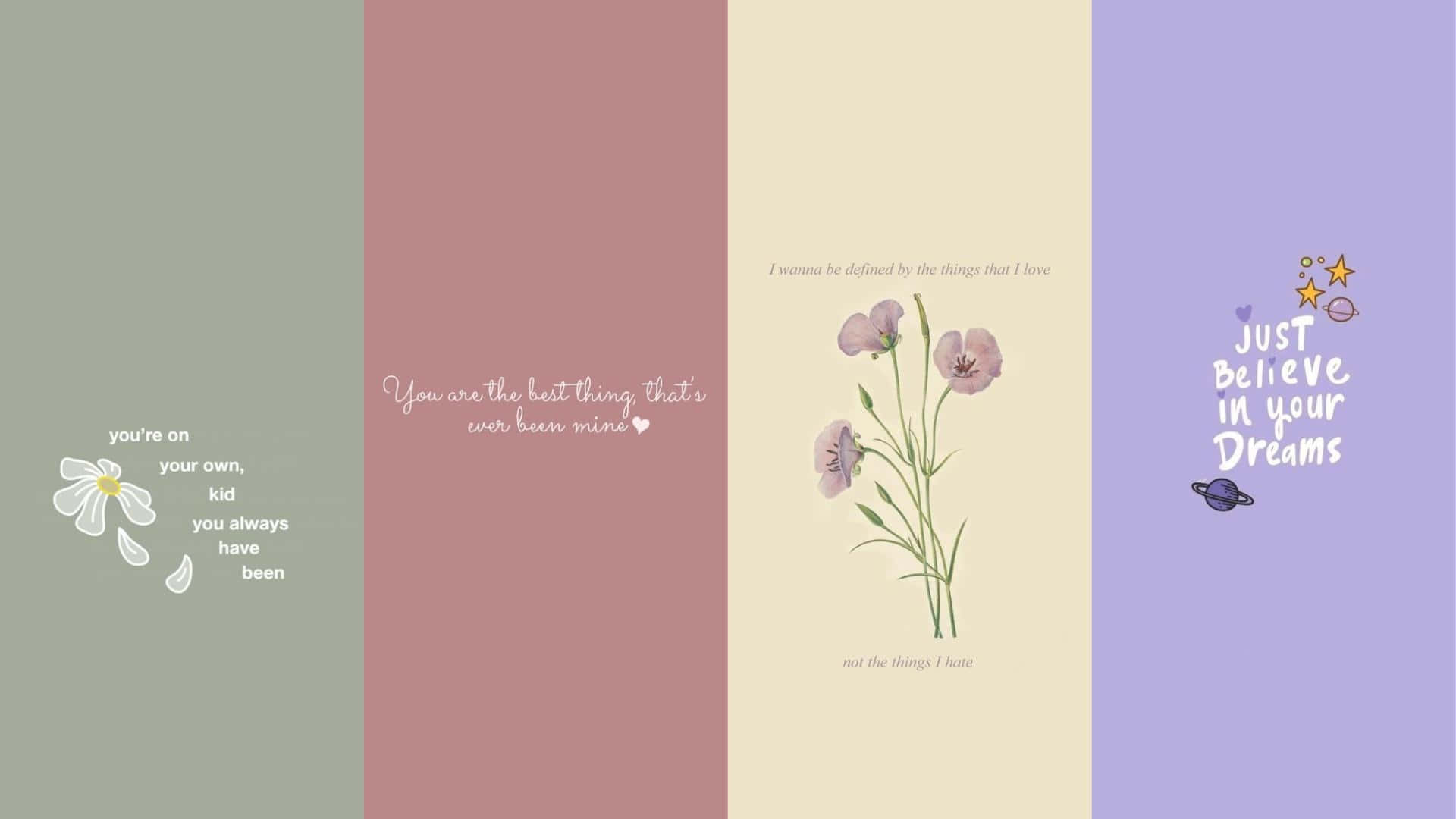 1920x1080 Download Inspirational Quotes Floral Background Wallpaper