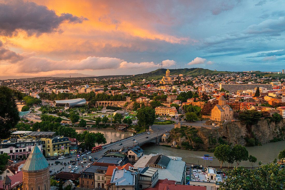 1100x733 The city of Tbilisi from Narikala in the