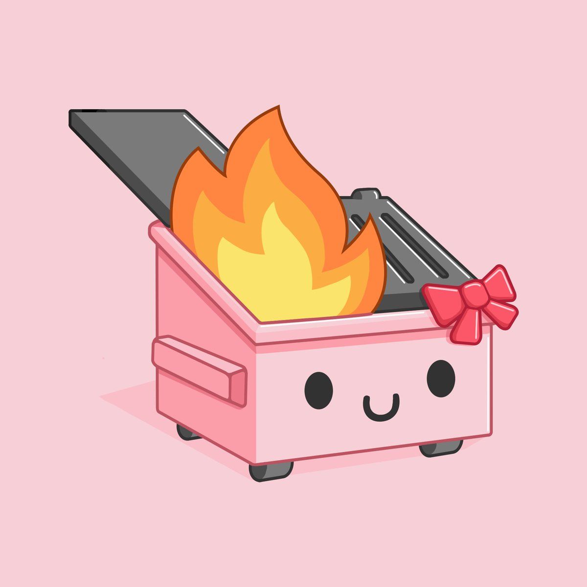 1200x1200 Pretty little dumpster fire. (me) Art