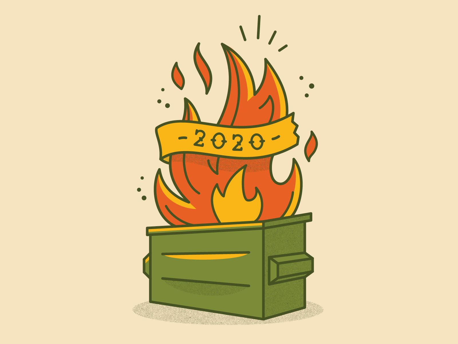 1600x1200 Dumpster Fire designs, themes, templates and downloadable graphic elements on Dribbble