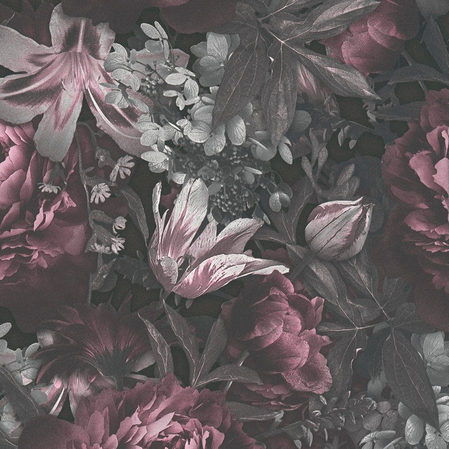 900x900 AS Creation Dark Fantasy Aubergine & Black Wallpaper
