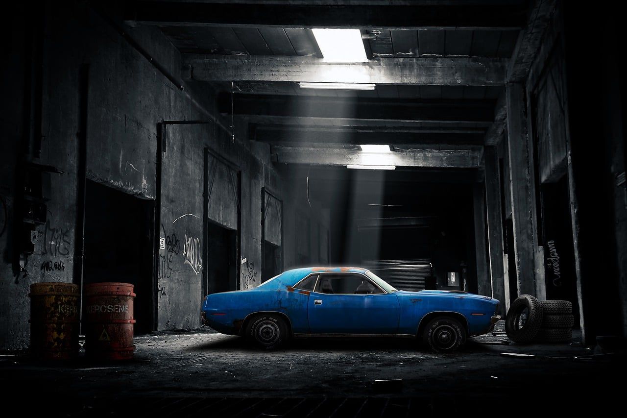 1280x853 Download Car Garage Old. Royalty Free Stock Illustration Image