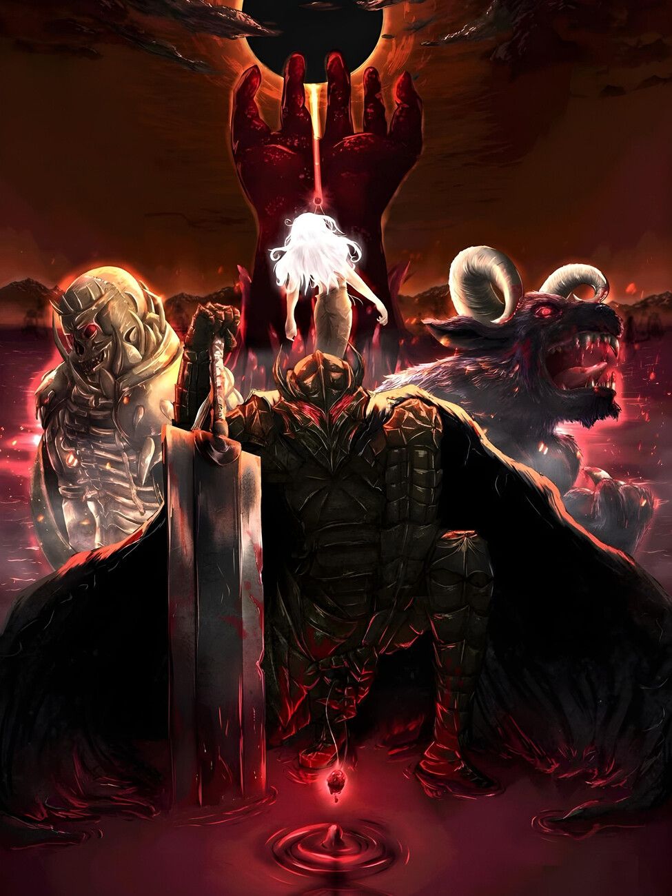 975x1300 Poster Darkness Berserk. Wall Art 1 FREE