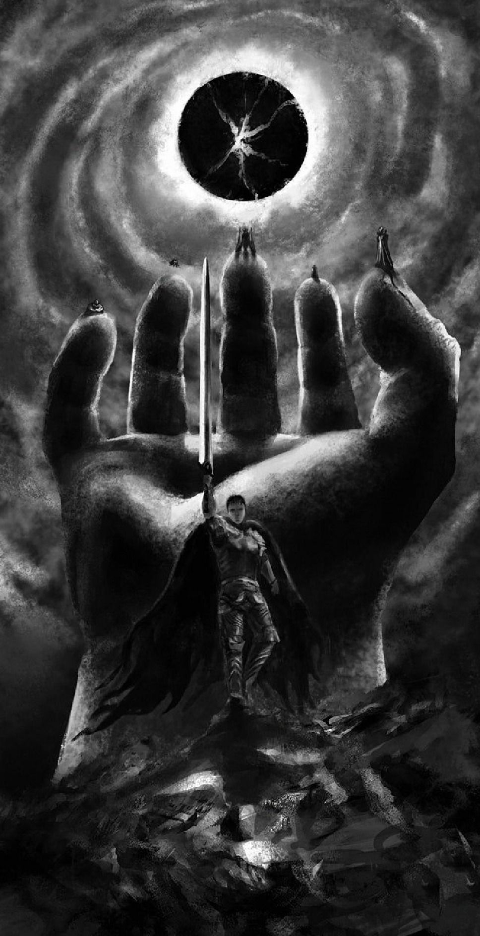 968x1888 Aesthetic Berserk Wallpaper