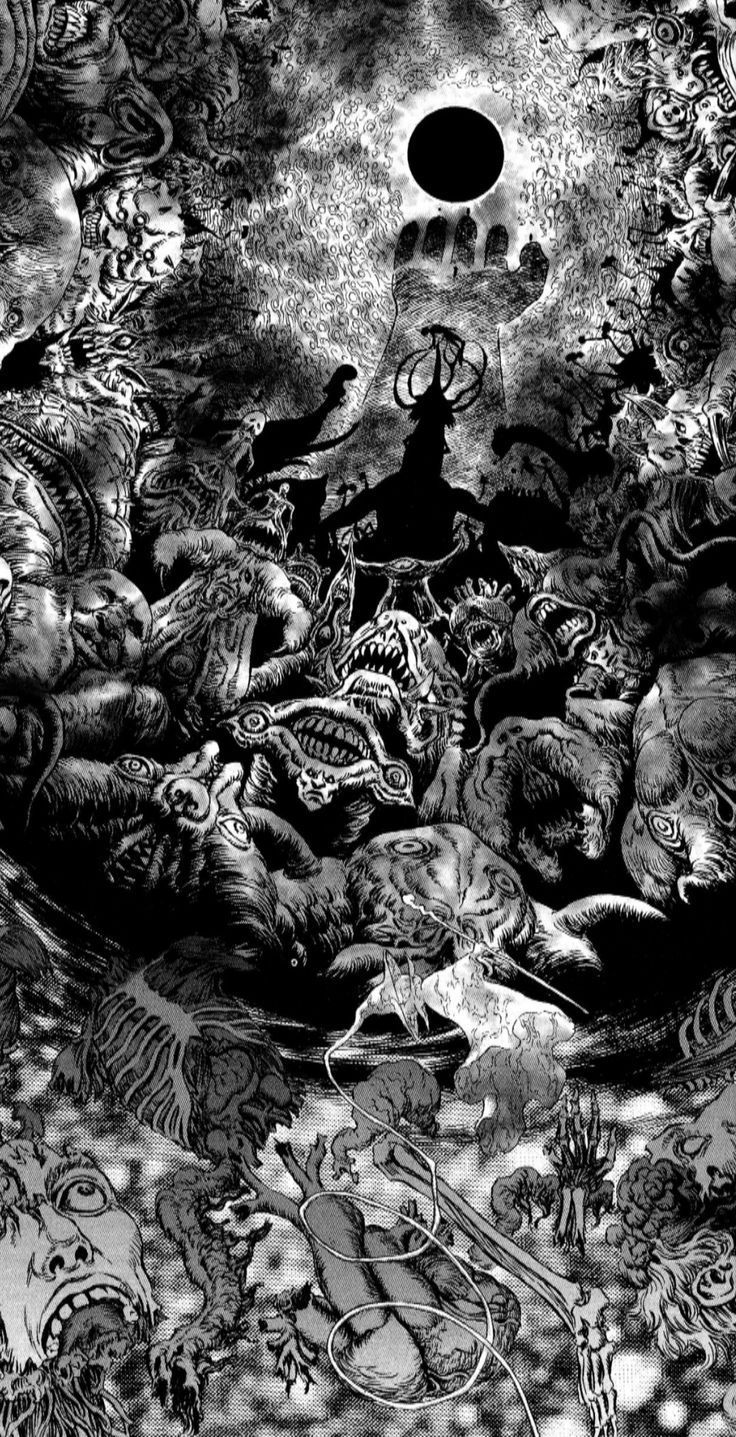 736x1437 BERSERK. Fond d'ecran dessin, Image artistique, Japon illustration