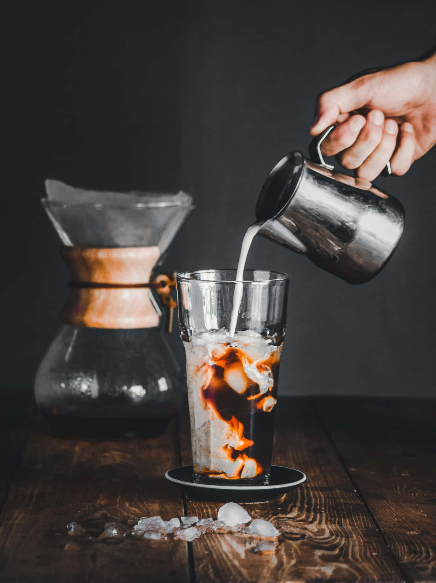 1436x1920 Download Refreshing Iced Coffee on a Hot Summer Day
