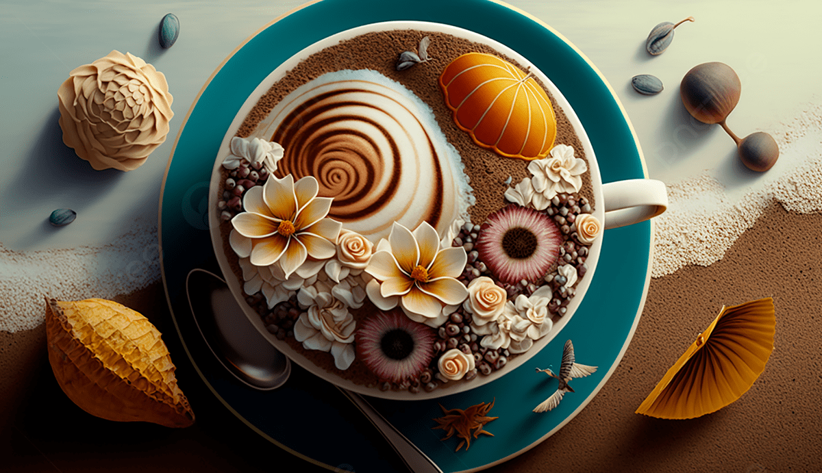 1200x691 Coffee Latte Art Summer Theme Background, Coffee, Latte, Lahua Background Image And Wallpaper for Free Download