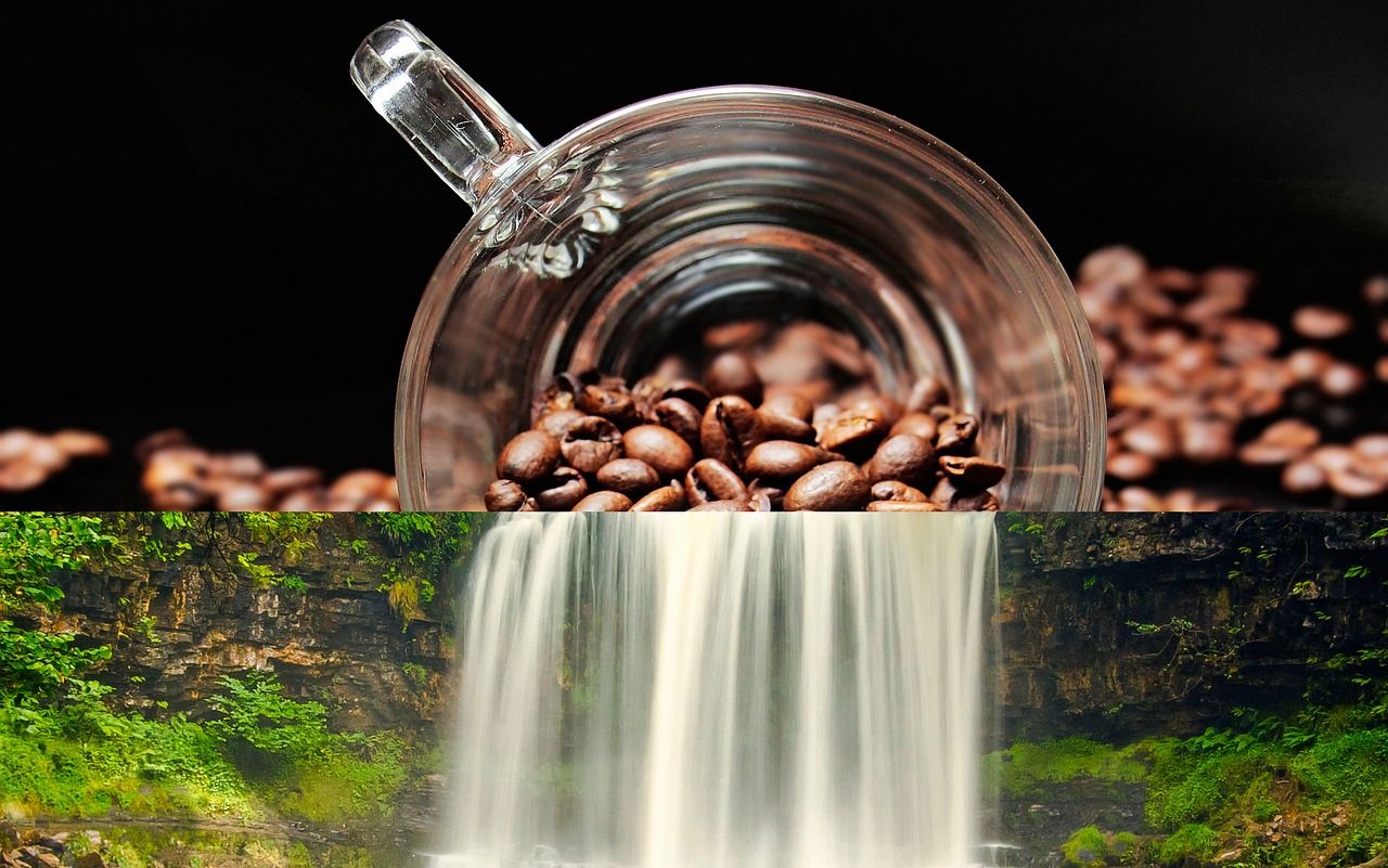 1280x801 Coffee Summer Waterfall