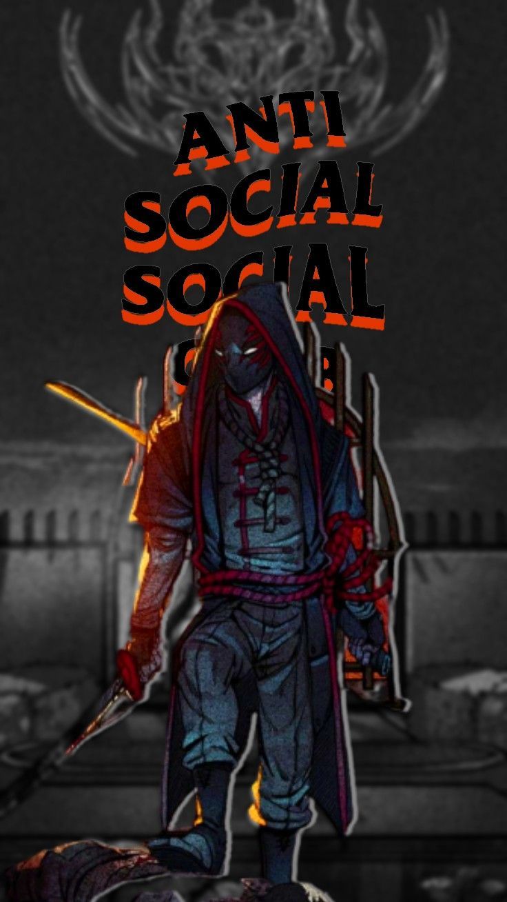 736x1308 Wallpaper anti social social club joui jouki