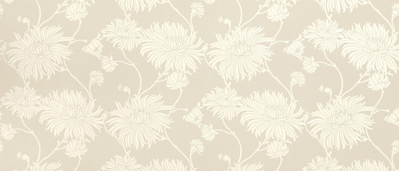 1400x600 Kimono Linen Floral Wallpaper