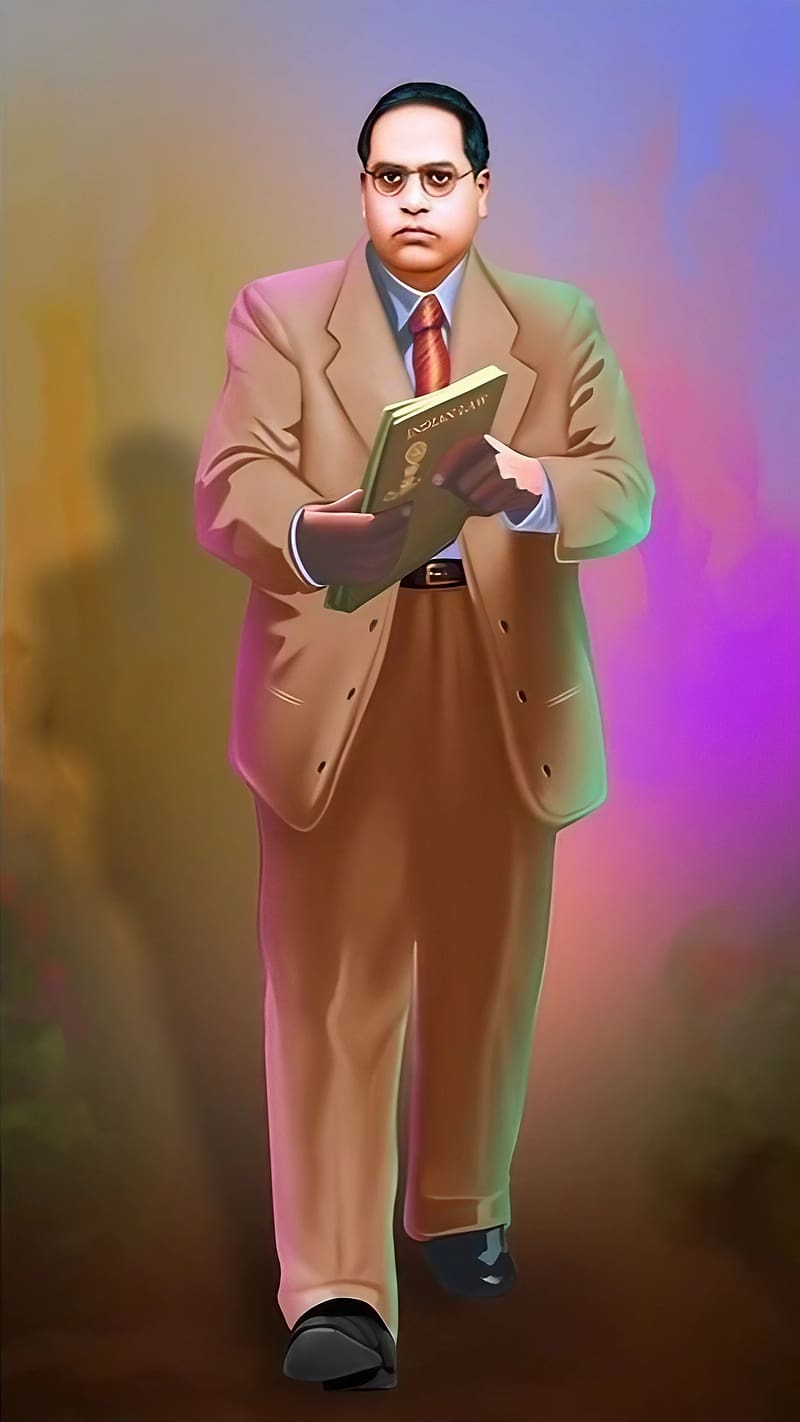 800x1422 Dr Babasaheb Ambedkar, Illustration, bhimrao ramji ambedkar, indian jurist, HD phone wallpaper