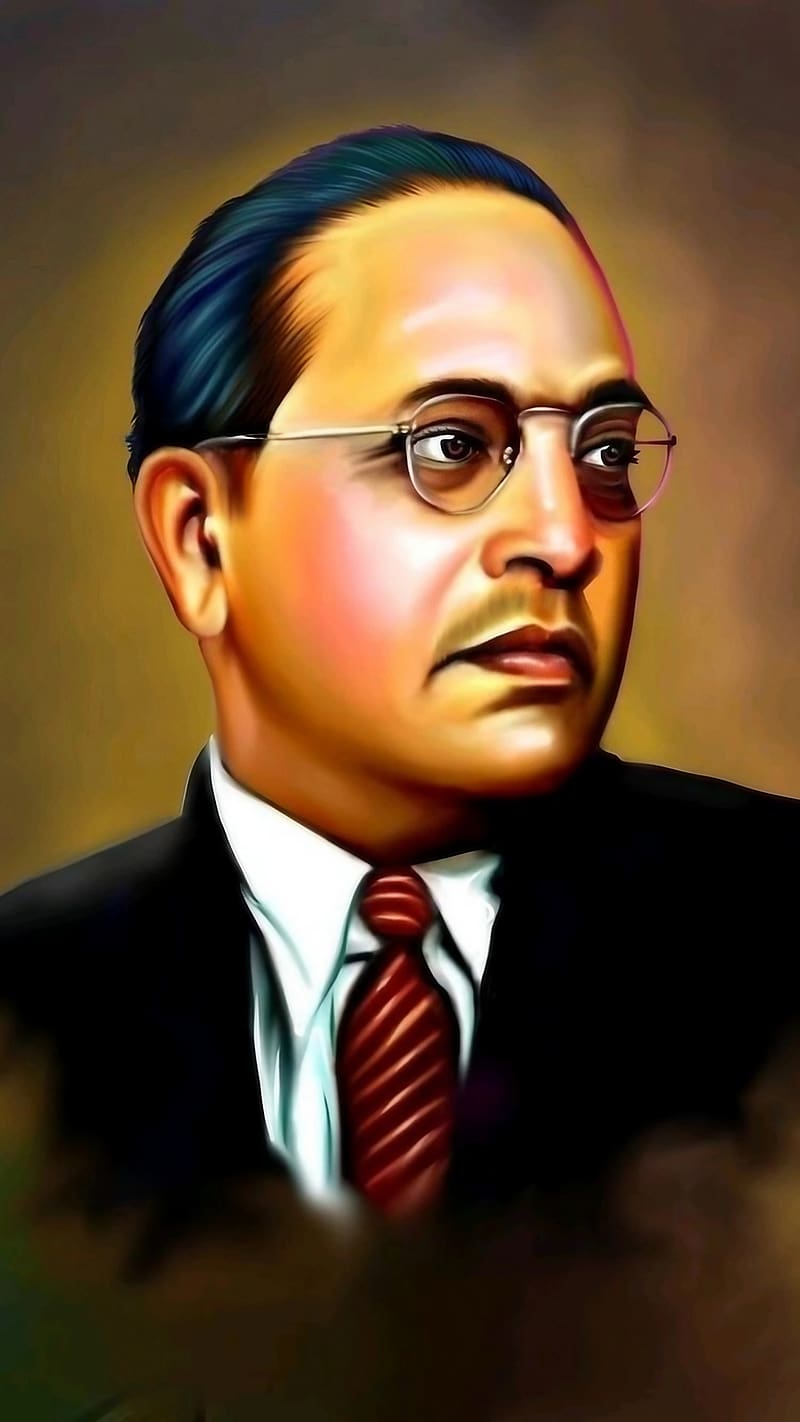 800x1422 Dr Ambedkar, Illustration, indian jurist, indian economist, HD phone wallpaper