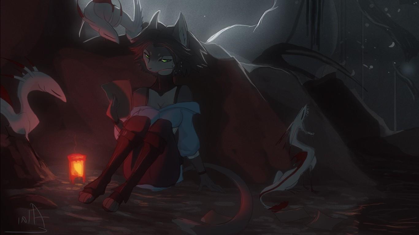 1366x768 Furry Anthro Wallpaper