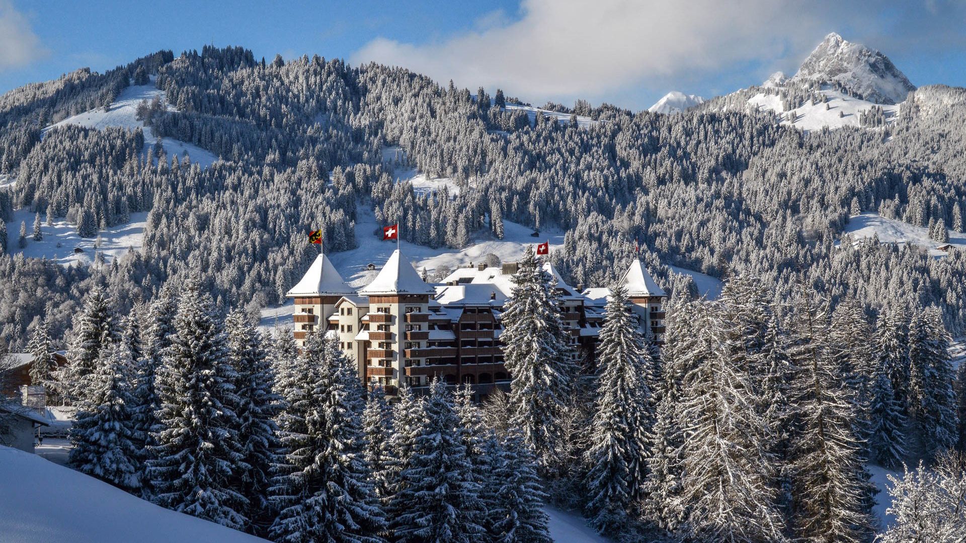 1920x1080 The Alpina Gstaad Hotel. Gstaad, Switzerland