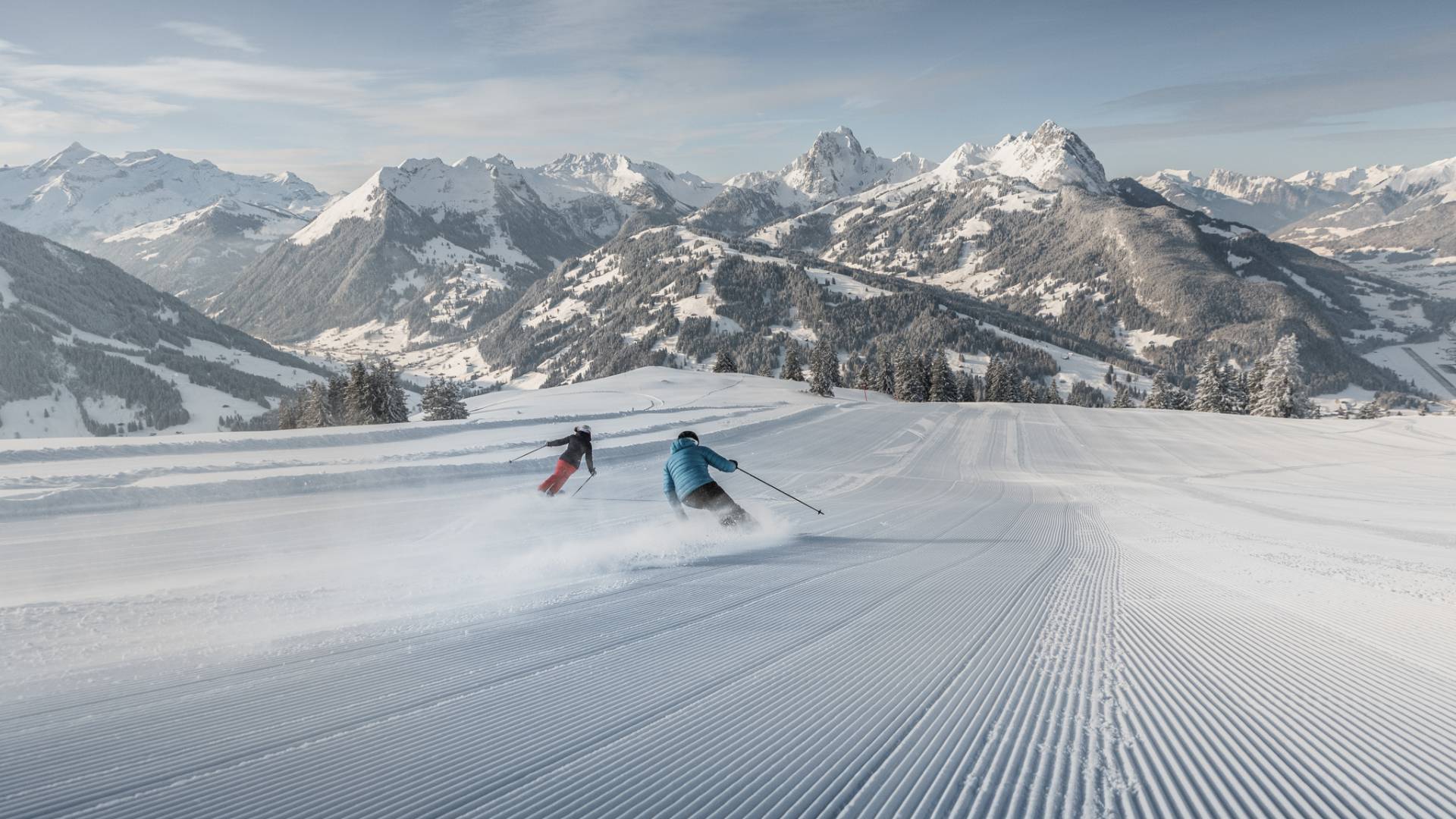 1920x1080 Immerse in Alpine Elegance: Unveil Winter Wonders in Gstaad