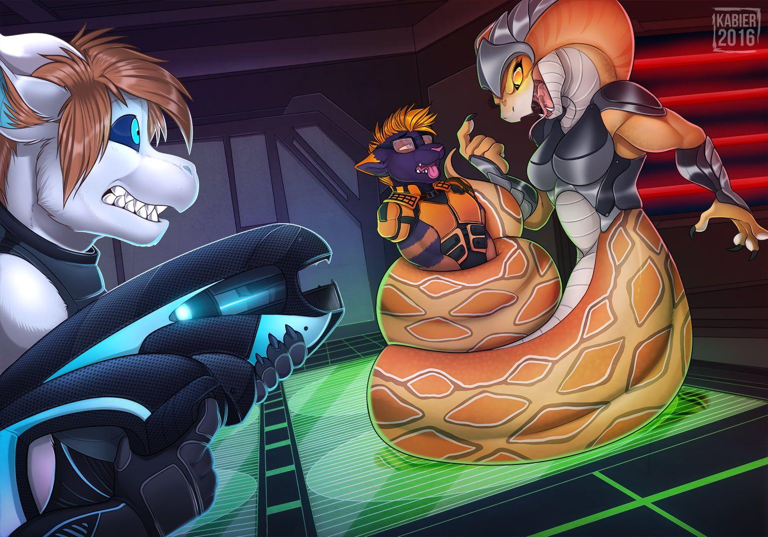 1543x1080 Orange snake illustation, furry, Anthro, XCOM XCOM: 2 HD