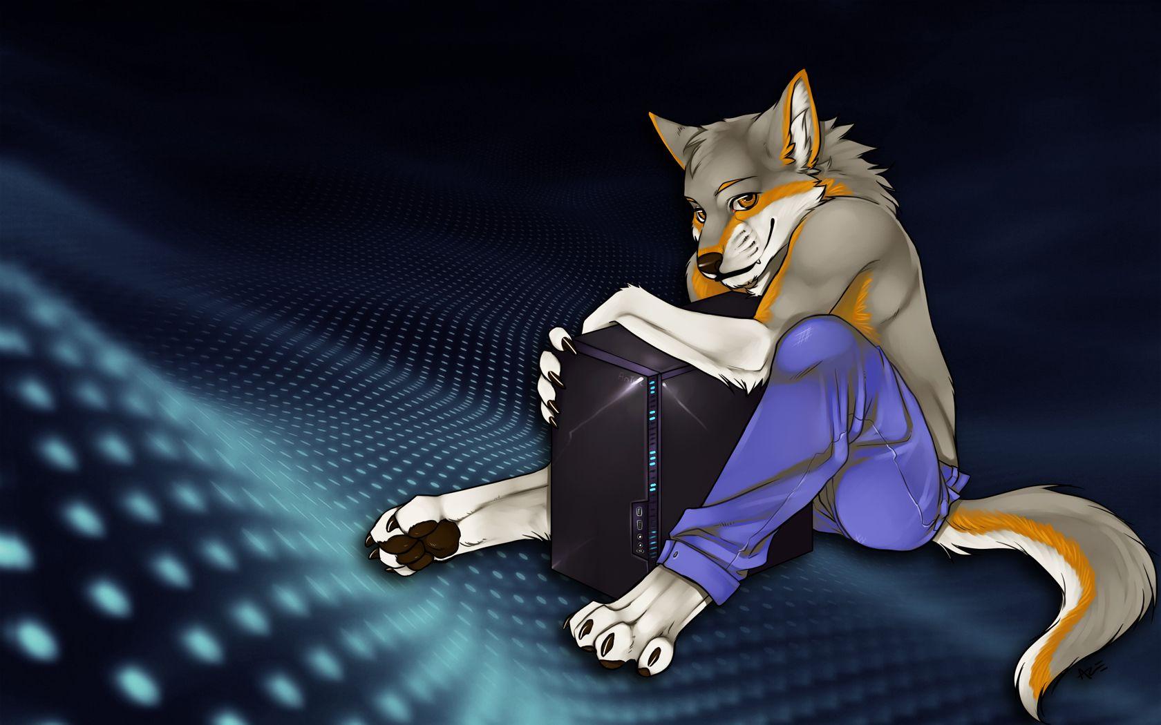 1680x1050 Free download Furry Anthro Dog [1680x1050] for your Desktop