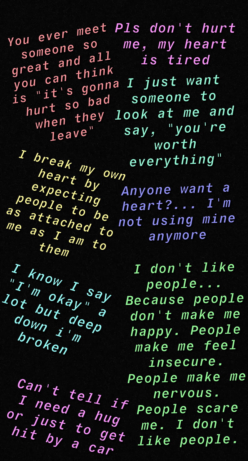 800x1484 Thoughts inside, quotes, sad, HD phone wallpaper