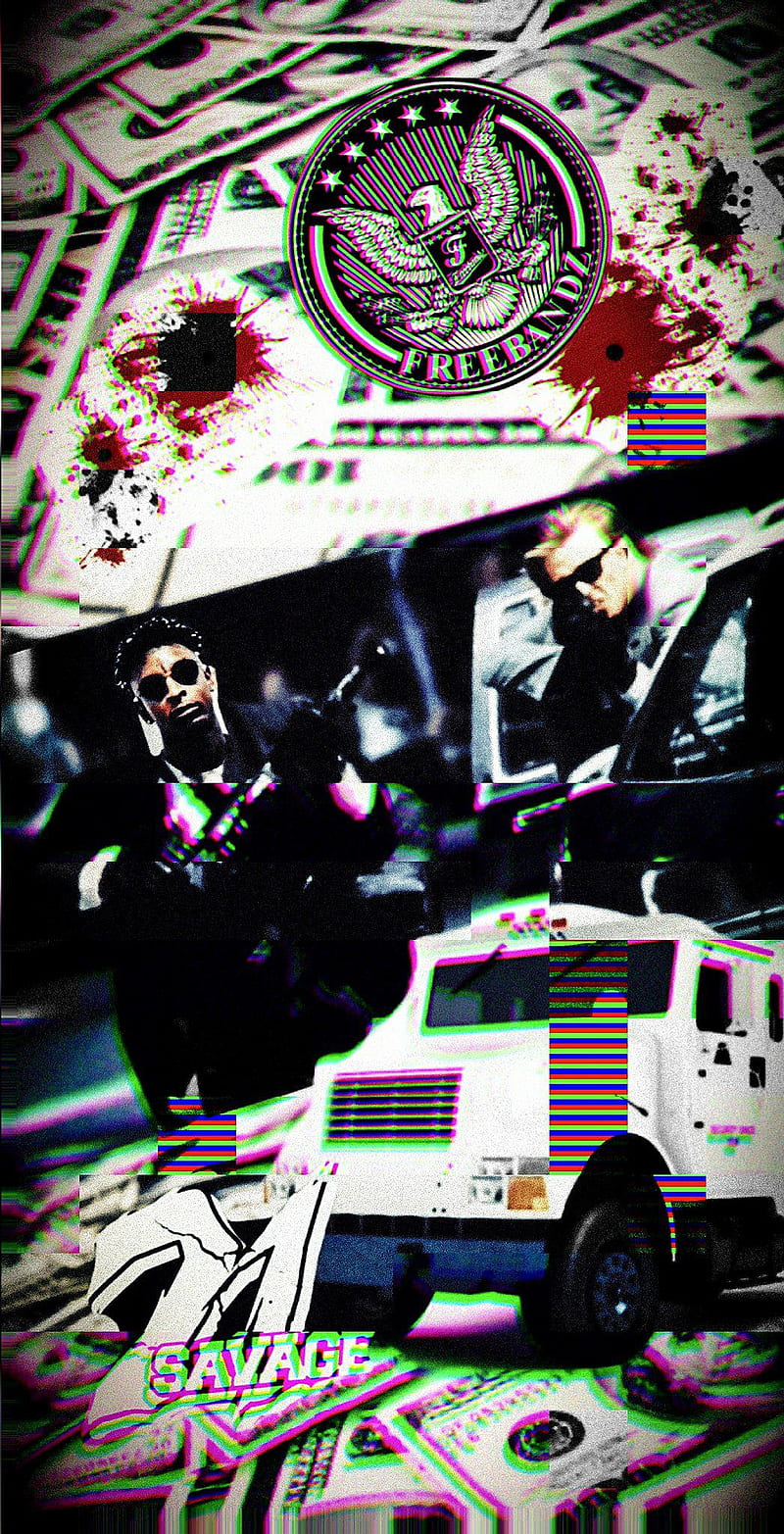 800x1565 Savage The Heist, 21 Savage, Bank Account, C Note, Bandz, Future, Metroboomin, HD Phone Wallpaper