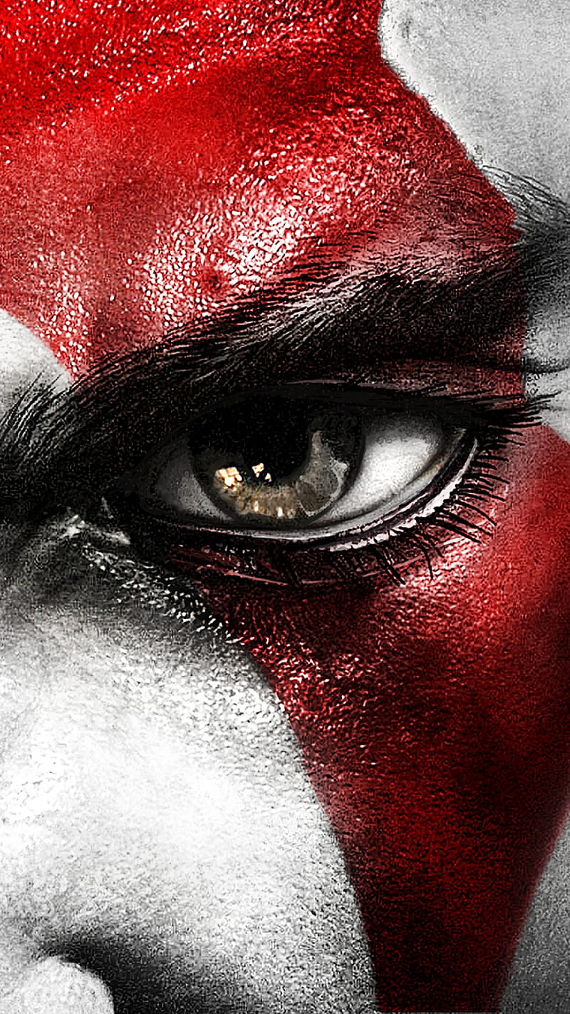 800x1422 Kratos Eye, godofwar, gow, kratos, ps rockstar, HD phone wallpaper