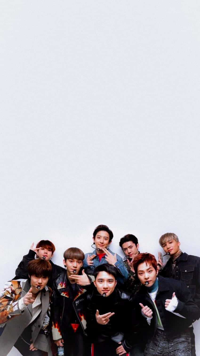 850x1511 Download The STRAY KIDS OT8, Felix, Bang Chan, Hyunjin, Han, Lee Know, I.N, and Woojin Wallpaper