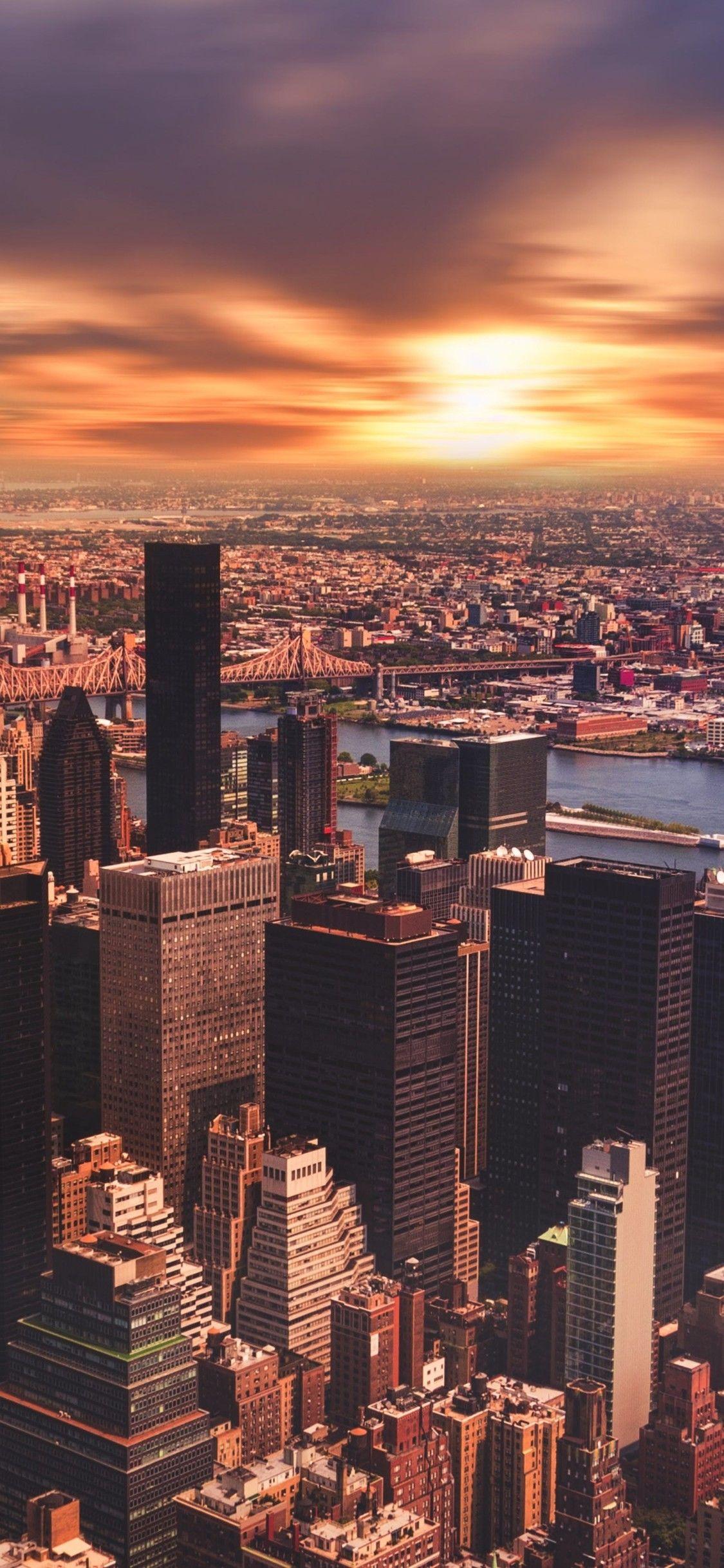 1125x2436 New York City Cityscape Skyscraper iPhone XS, iPhone 10
