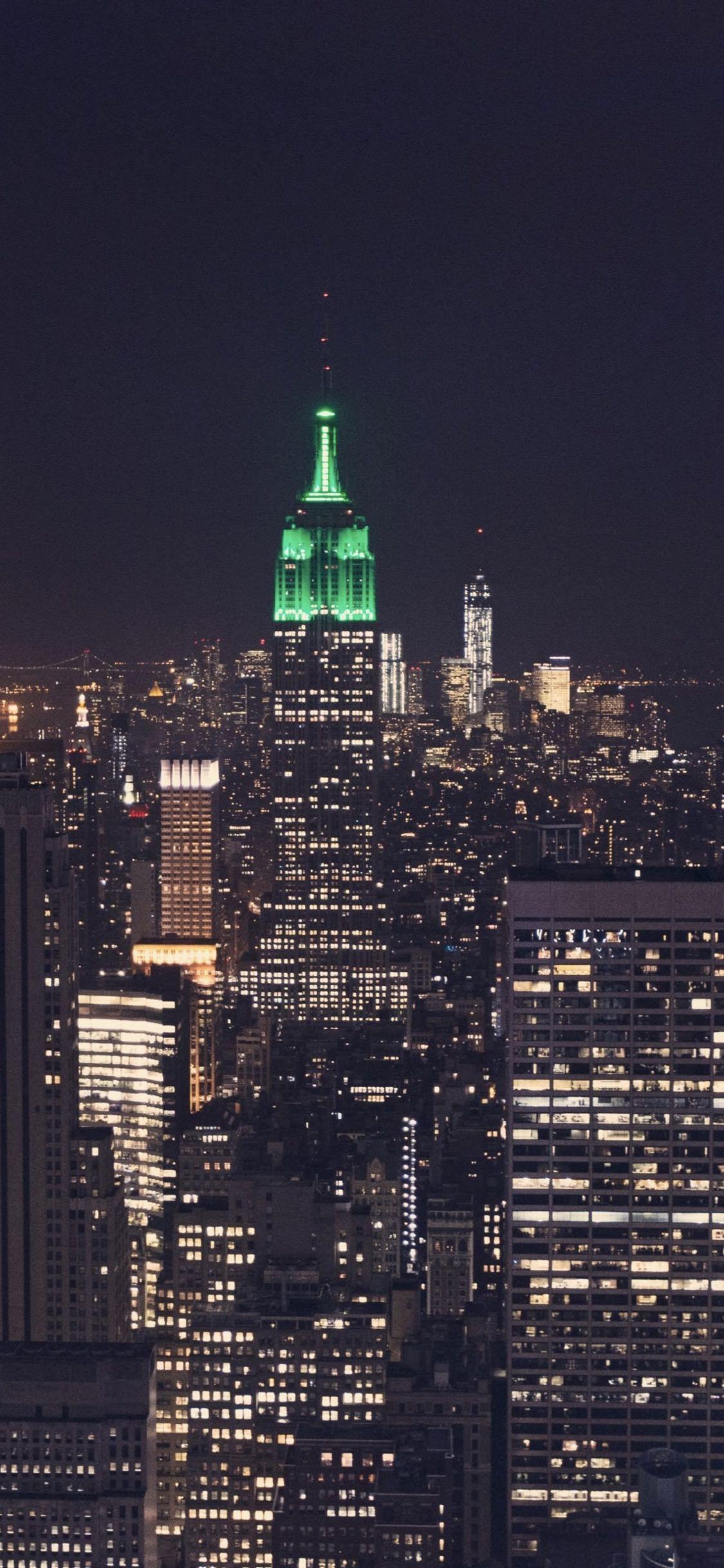 1125x2436 Landscape New York Empire State Building. wallpaper.sc iPhoneXS