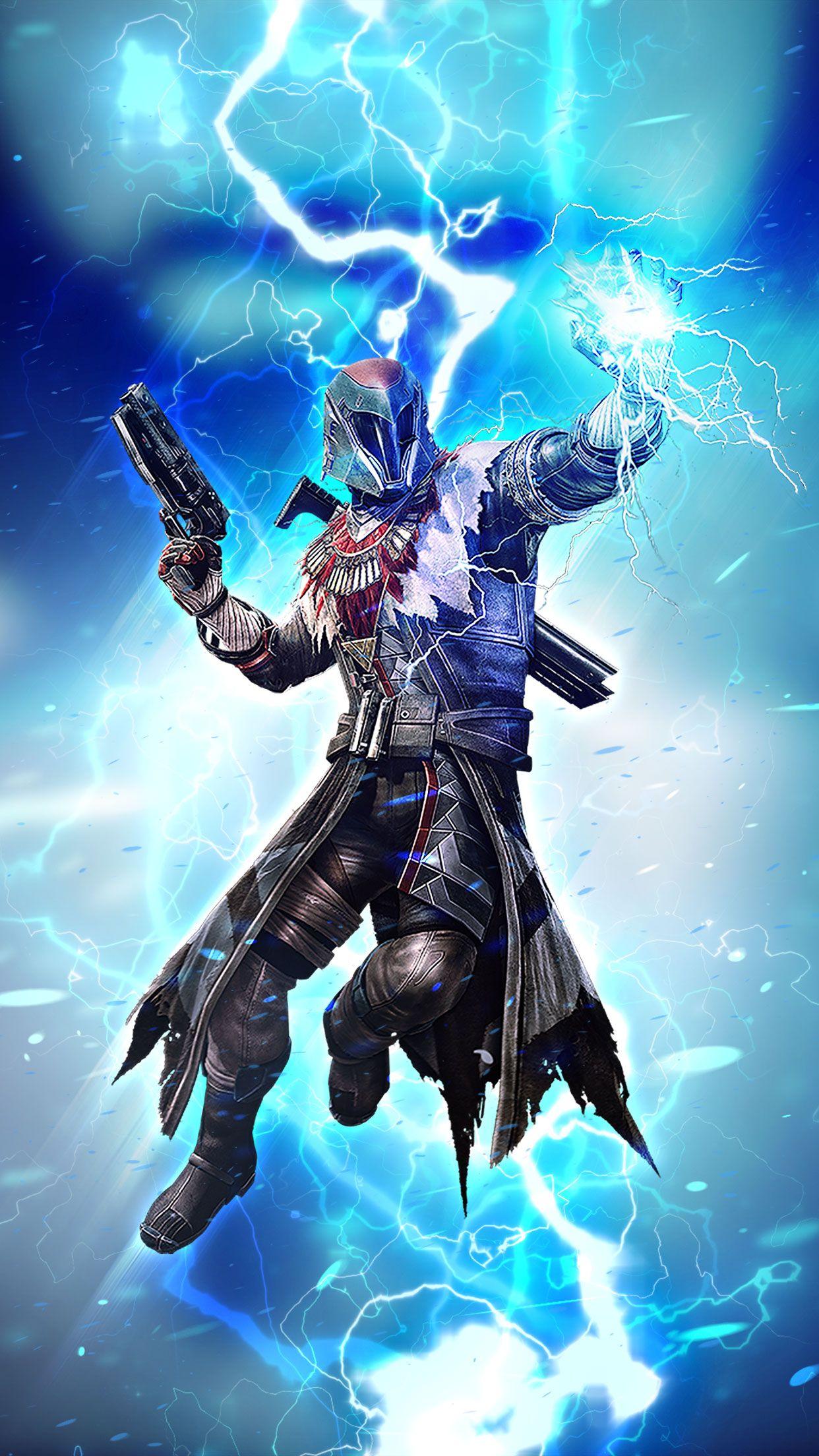 1242x2208 Destiny 2 Warlock Stormcaller Wallpaper