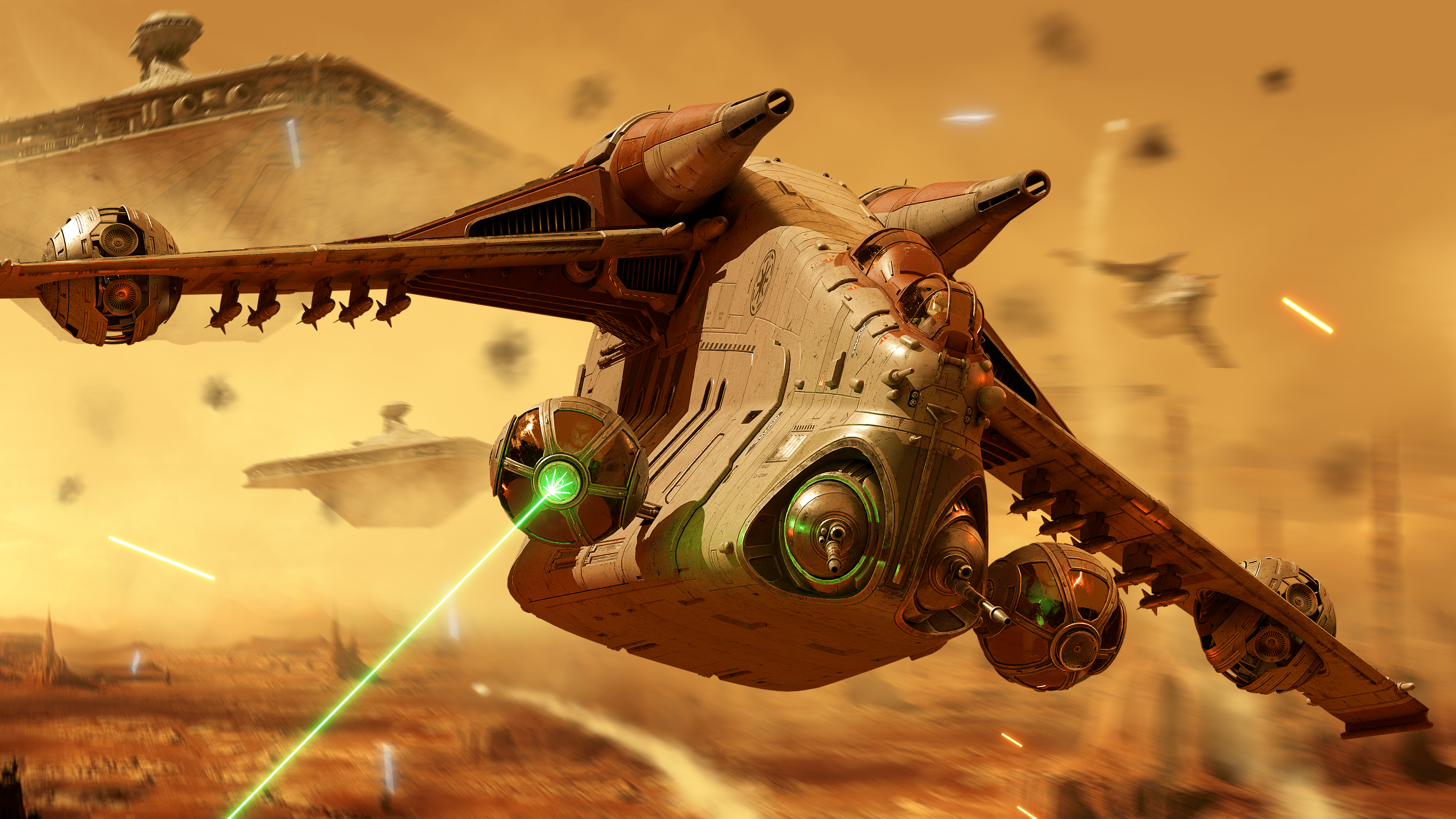2880x1620 My Remixed LAAT I Gunship, Made In Blender