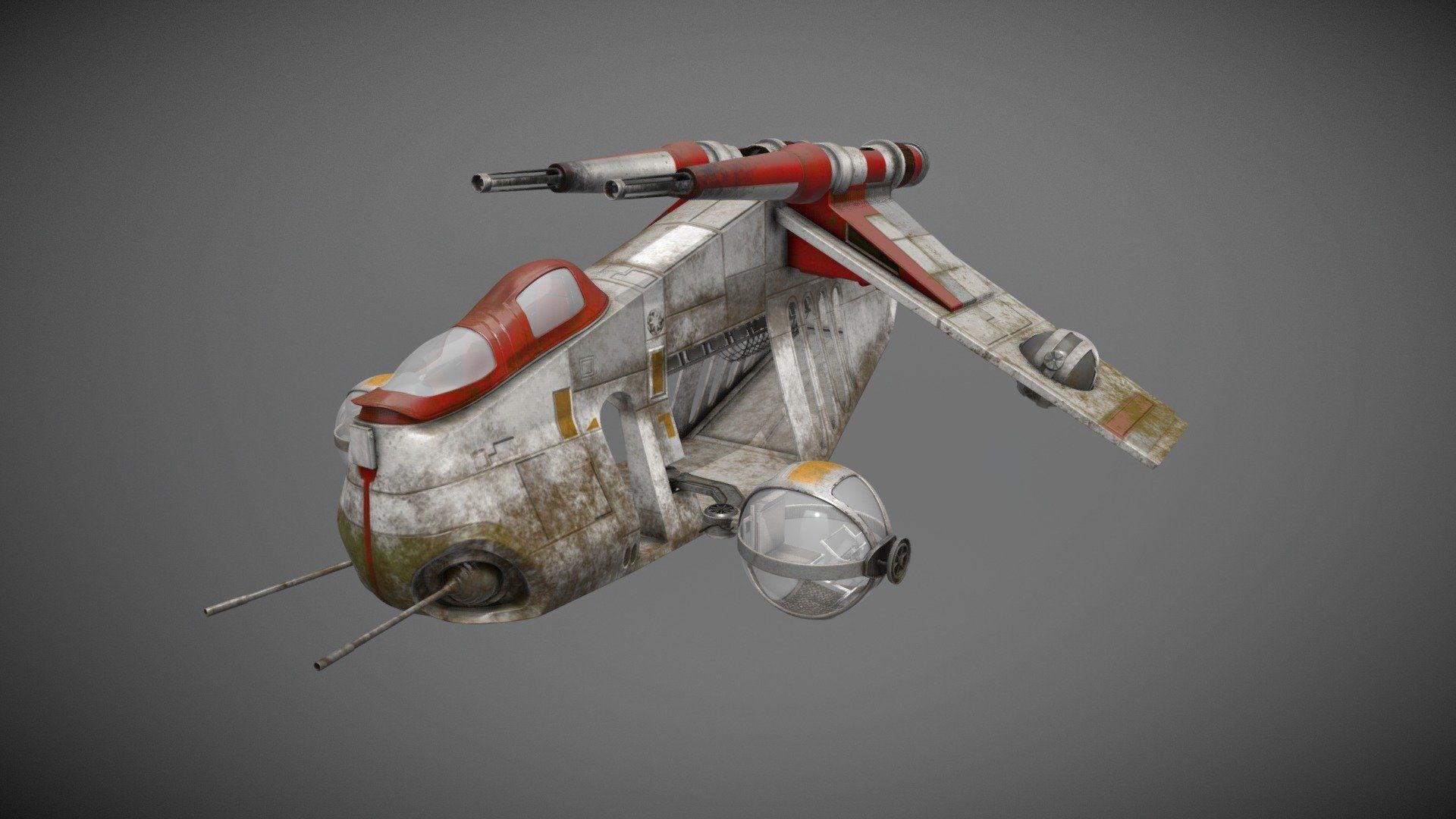 1920x1080 LAAT Gunship model by laurens_vandoninck [06d357e]