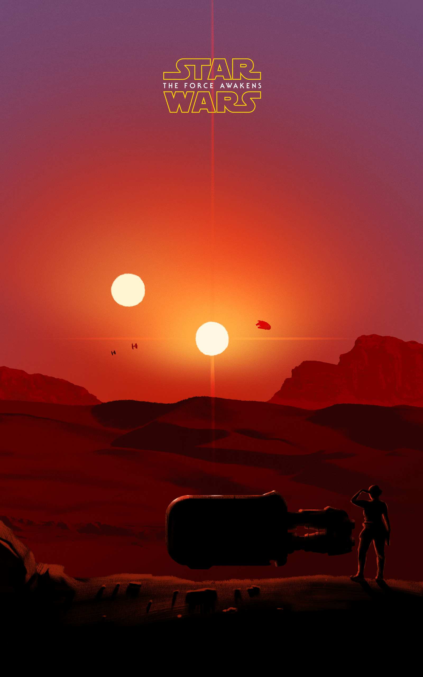 1600x2560 General 1600x2560 minimalism portrait display Star Wars: The Force