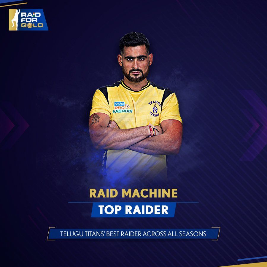 900x900 Rahul Chaudhari is ready to #RaidForGold! The Titan stood tall for his team across all seasons of #VivoProKabaddi!