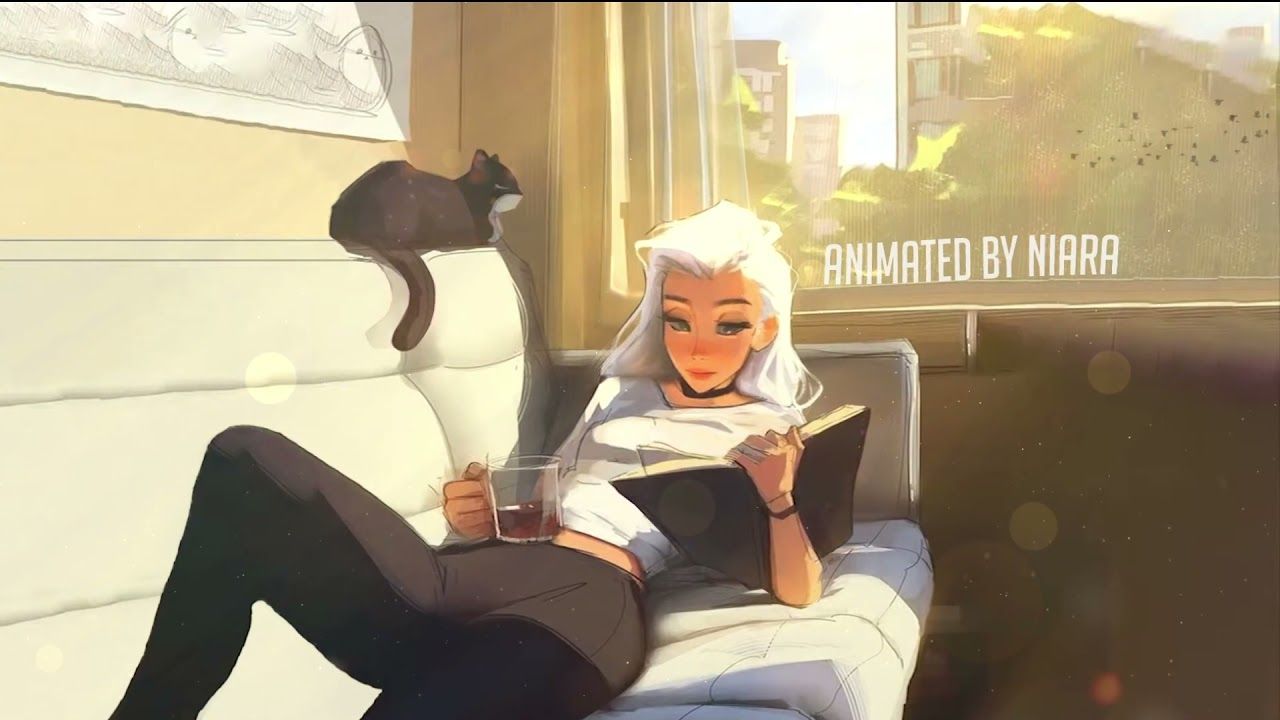 1280x720 Lounging Illuminated Yang (Wallpaper Engine)