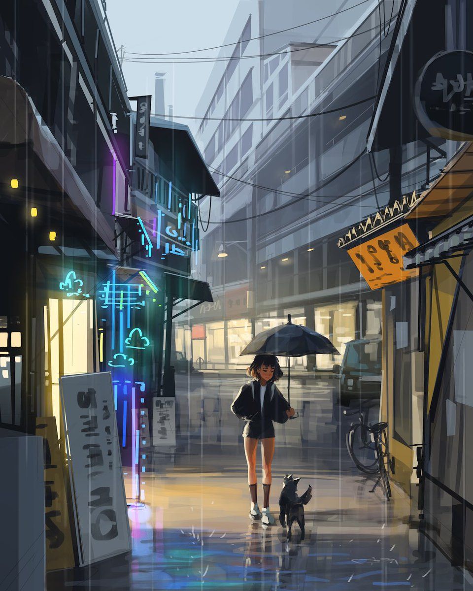 960x1200 Rain #digitalart