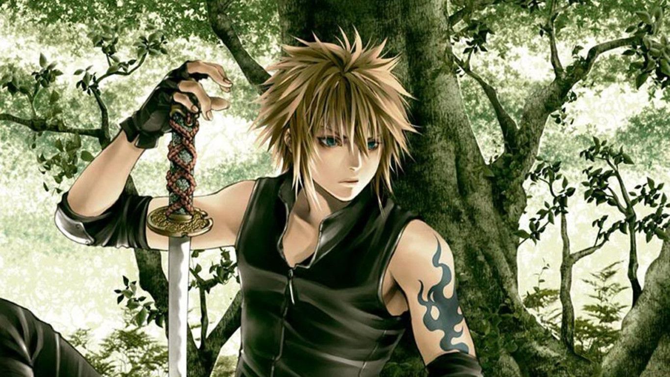 1366x768 Anime Boy Bad Guy Desktop Wallpaper 22316