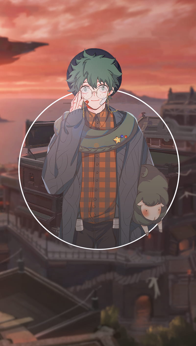800x1409 Anime, -in-, anime boys, sheep, green hair, HD phone wallpaper