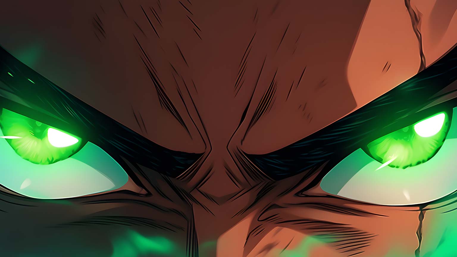 1536x864 Anime Boy Green Eyes Desktop Wallpaper 4K Wallpaper