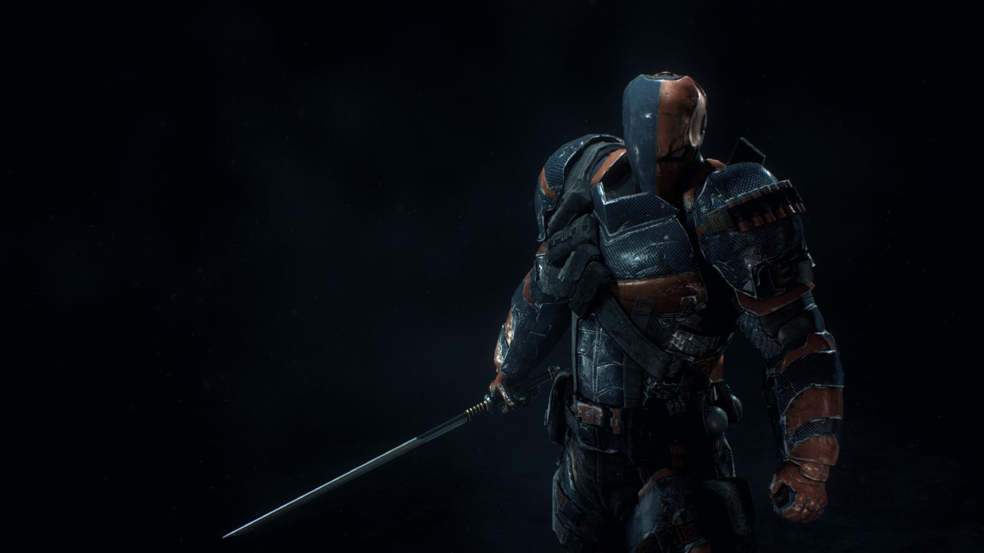 1920x1080 Character digital wallpaper, Deathstroke, DC Comics, Batman: Arkham Knight, Rocksteady Studios HD wallpaper