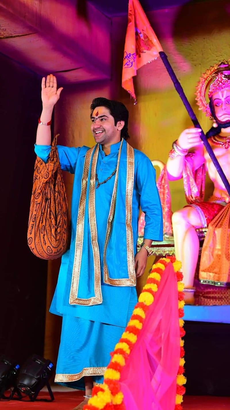 800x1423 2048x1536px, 1080P free download. Dhirendra shastri, bageshwar dham, HD phone wallpaper
