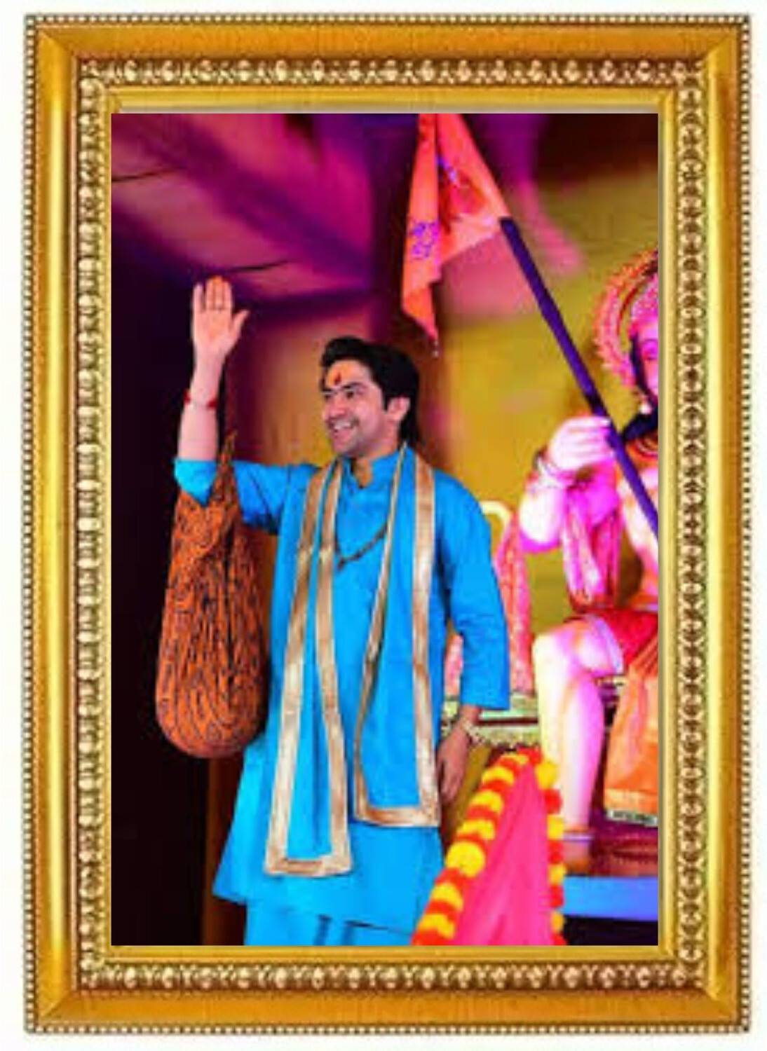 1094x1500 HSB INFRA Bageshwar Dham Sarkar Balaji Maharaj Stylish Photo Frame 12x18 Inch Religious Frame Price in India HSB INFRA Bageshwar Dham Sarkar Balaji Maharaj Stylish Photo Frame 12x18 Inch Religious