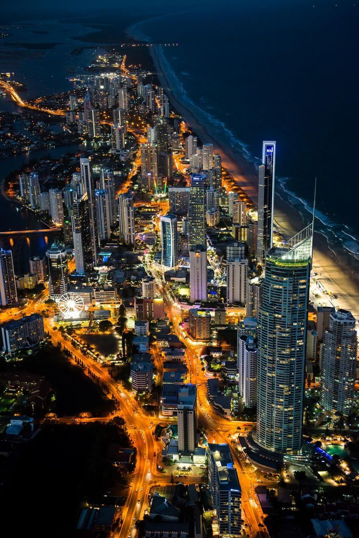 736x1102 Gold Coast Australia. Gold coast wallpaper, Australia night view, The gold coast