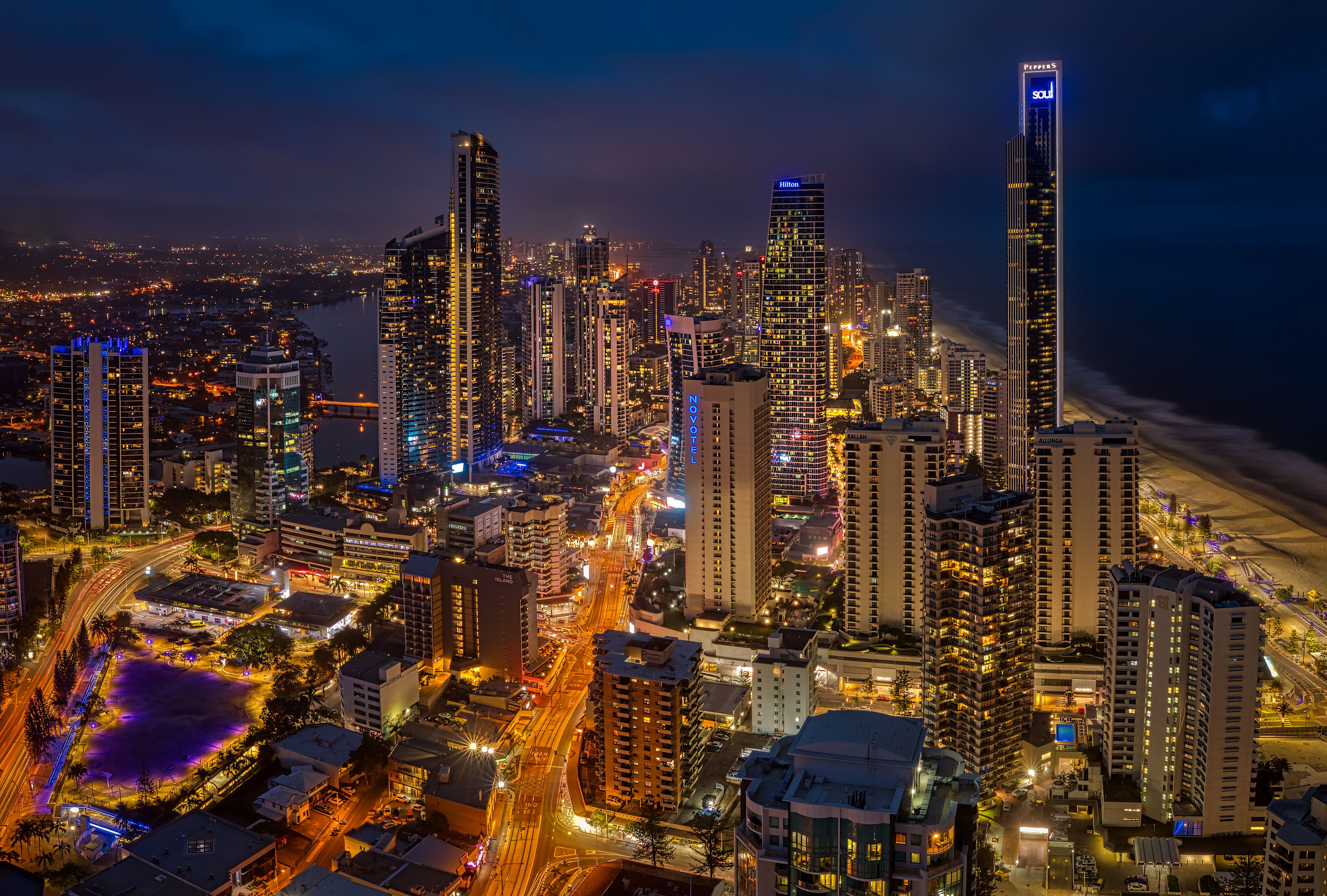 6022x4068 Wallpaper sea, the ocean, coast, building, home, skyscrapers, Australia, panorama for mobile and desktop, section город, resolution 6022x4068