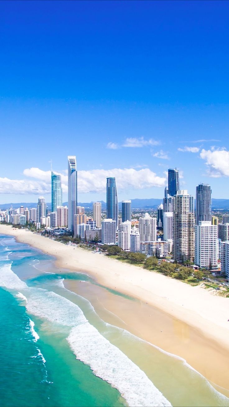 736x1309 Australia city wallpaper. Gold coast australia wallpaper, Paradise beach, Dream destinations
