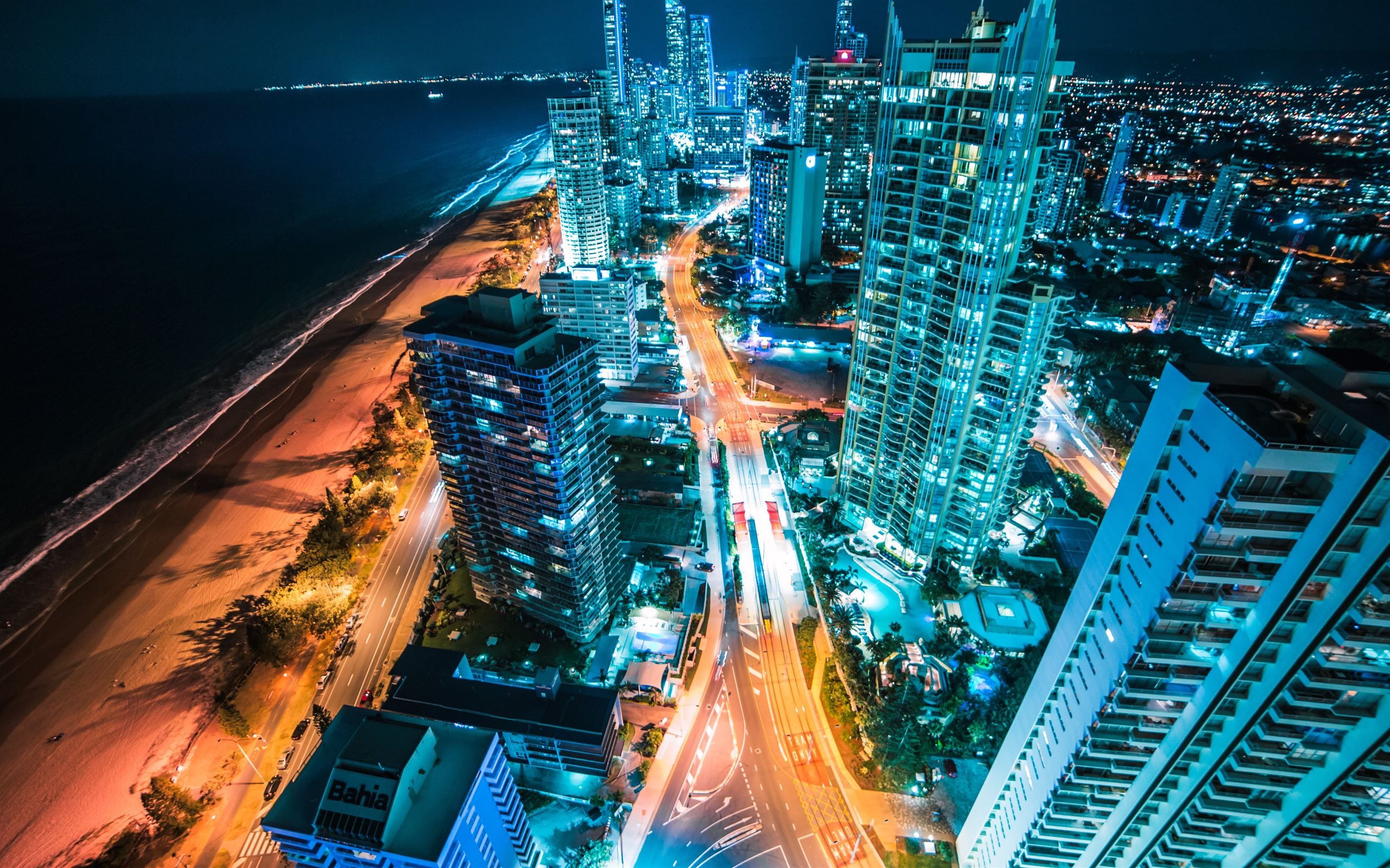 2560x1600 Gold Coast Australia MacBook Air Wallpaper Download
