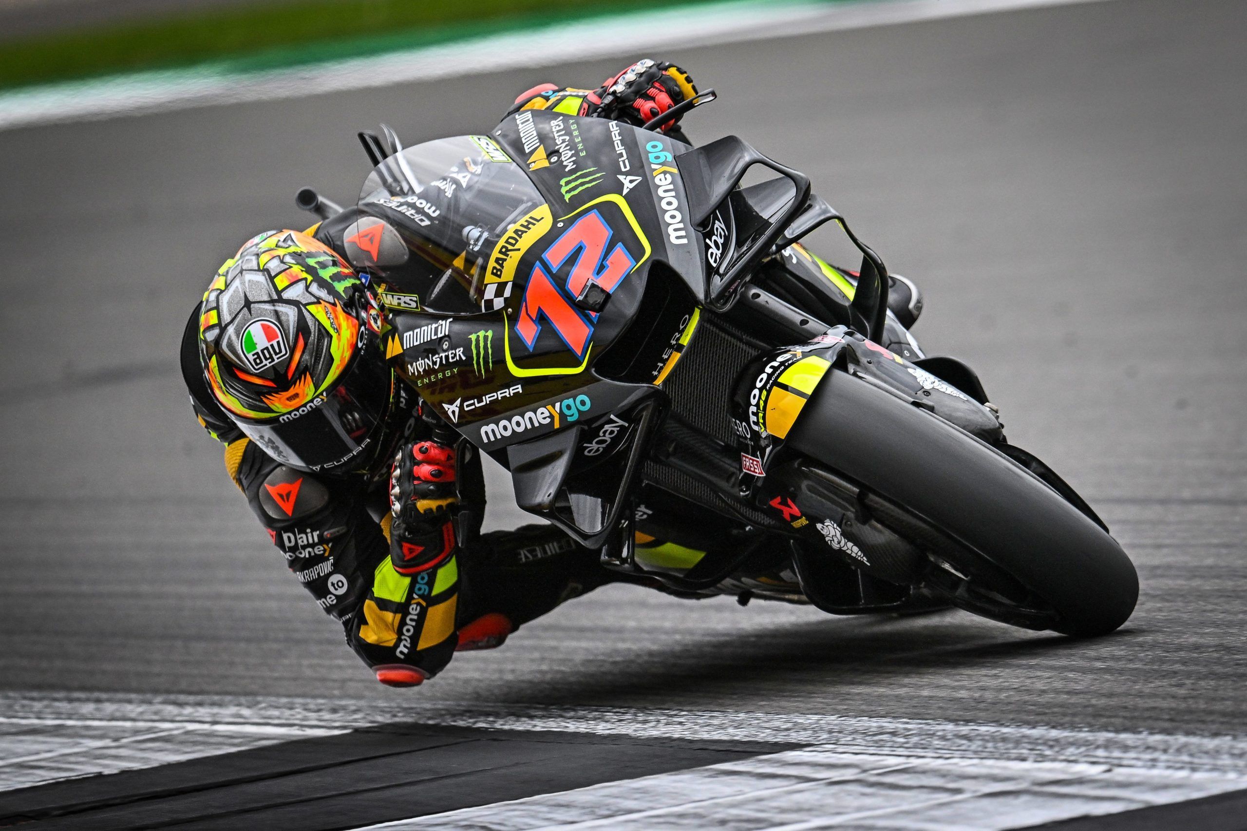 2560x1706 MotoGP: Bezzecchi takes British GP pole in super wet qualifying