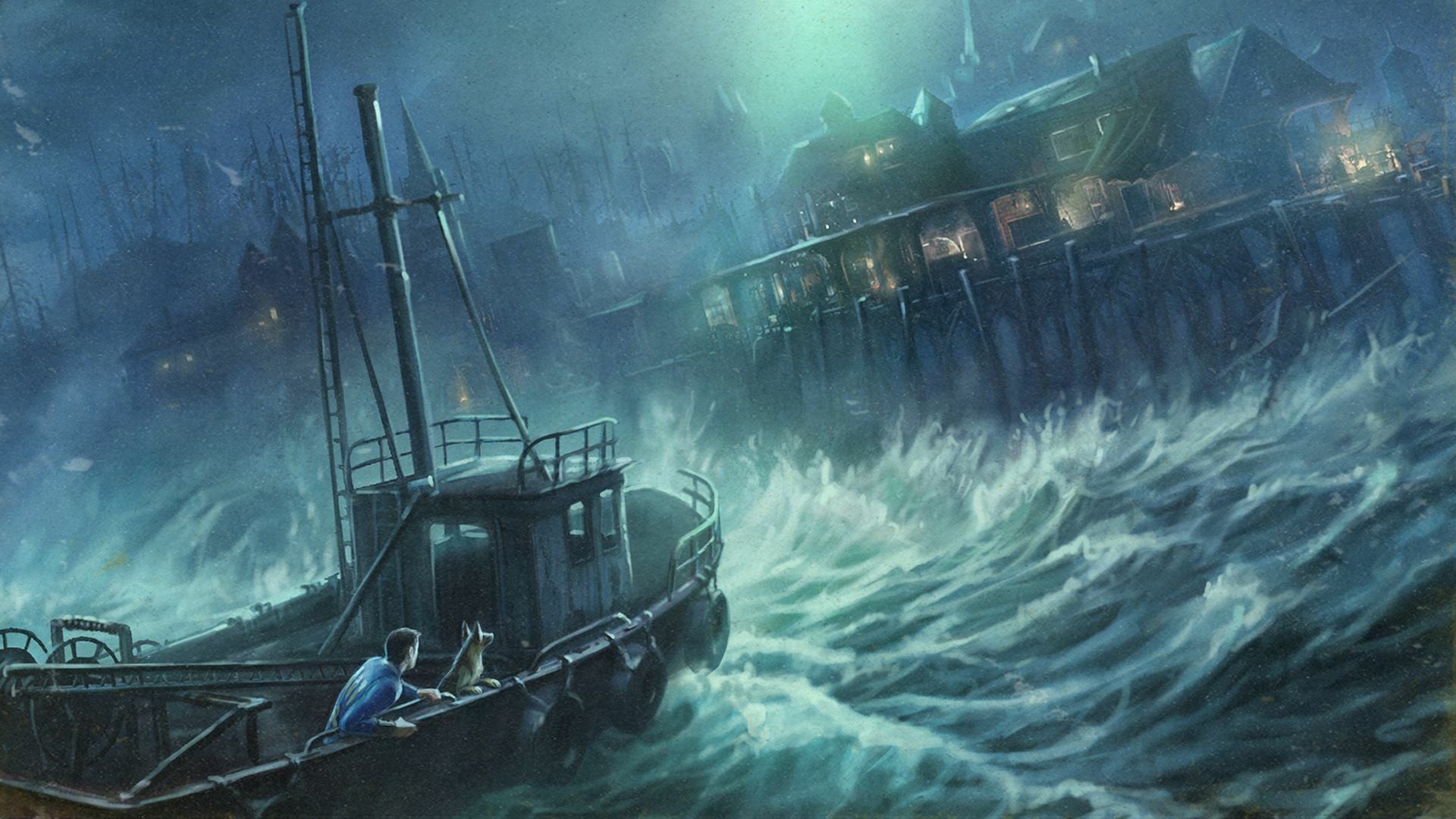 1920x1080 Fallout 4: Far Harbor HD Wallpaper Haunting Maritime Adventurex1080