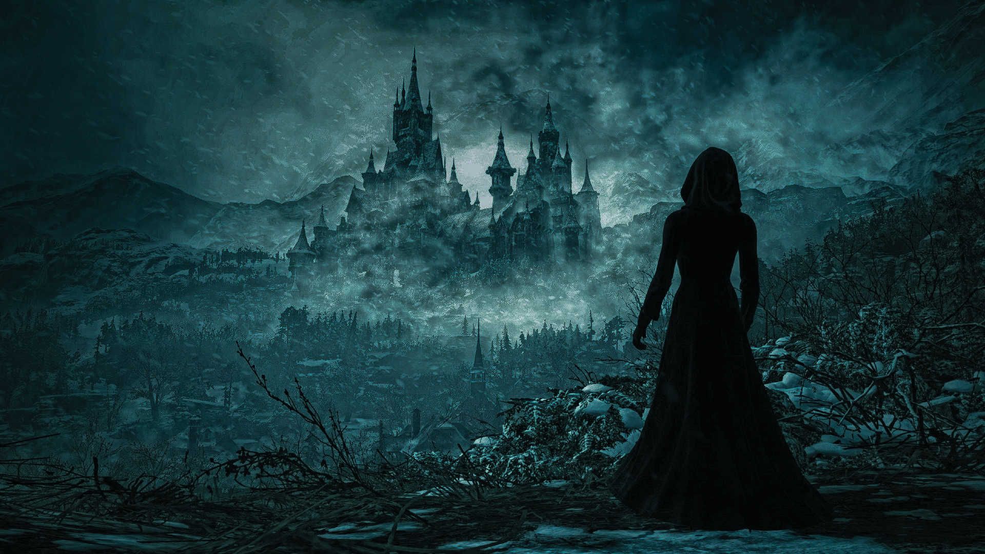 1920x1080 Daniela Dimitrescu Dress Hoody