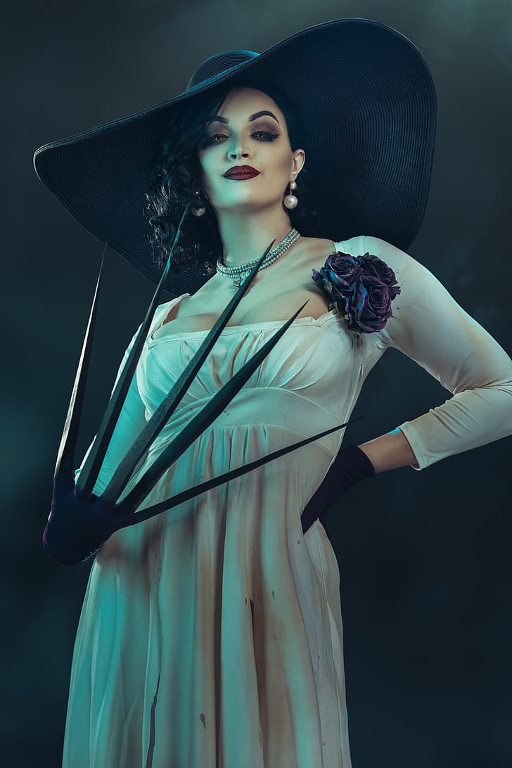 728x1092 Alcina Dimitrescu 1080P, 2K, 4K, 5K HD wallpaper free download