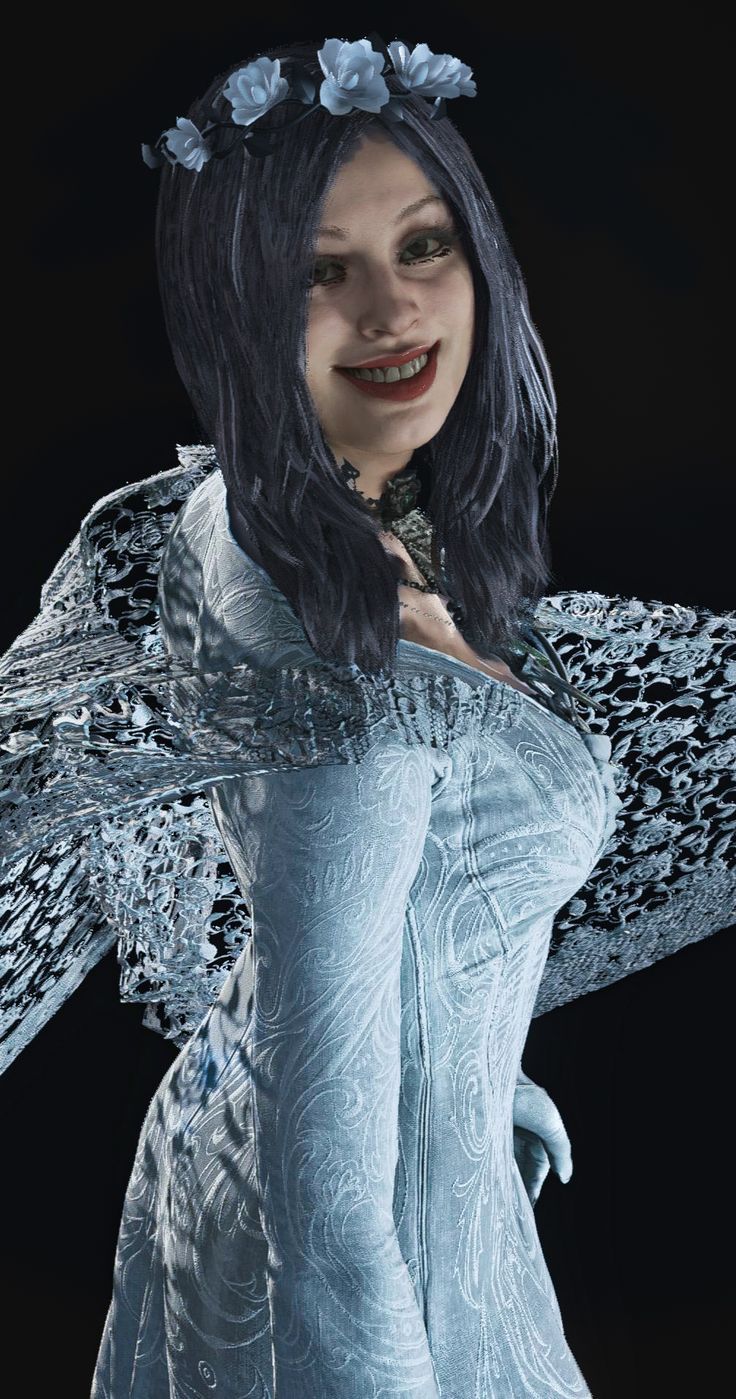 736x1399 Daniela Dimitrescu Silver Dress
