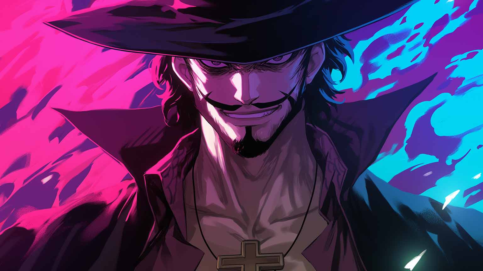 1536x864 One Piece Mihawk Hawk Eyes Desktop Wallpaper